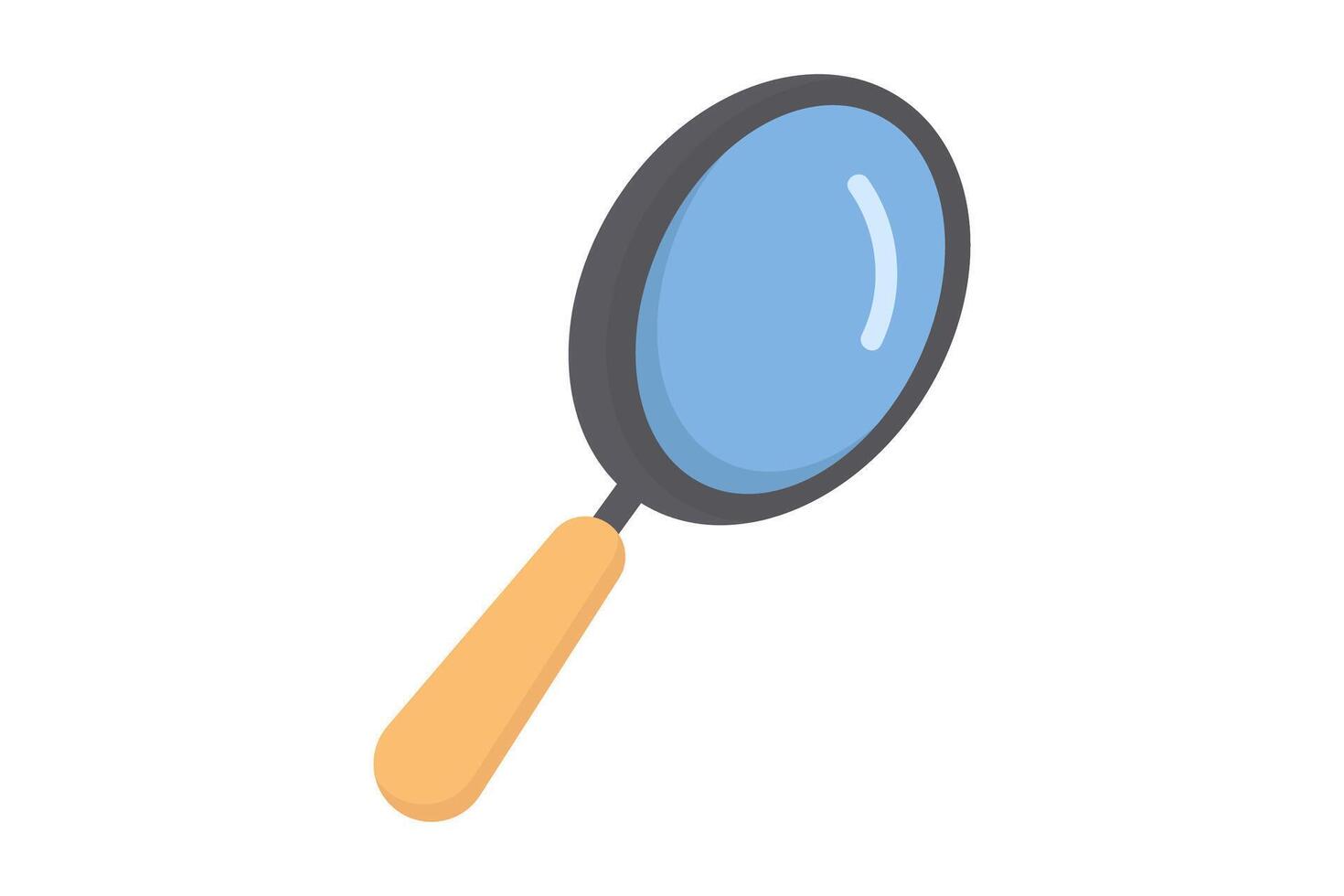 magnifying glasses flat icon, serach, investigation concept. vector