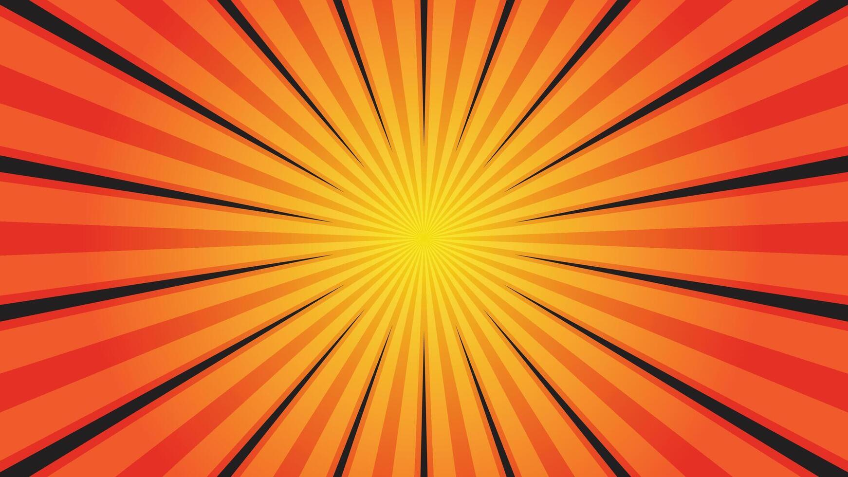 Yellow And Orange Comic Background, Halftone Background, Style Background, Abstract Background vector