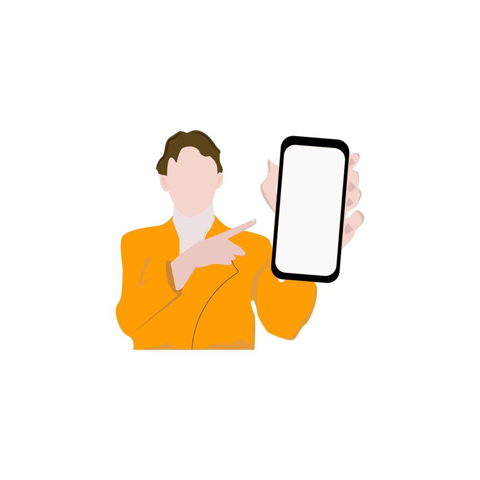 The latest and most sophisticated mobile phone promotional vector