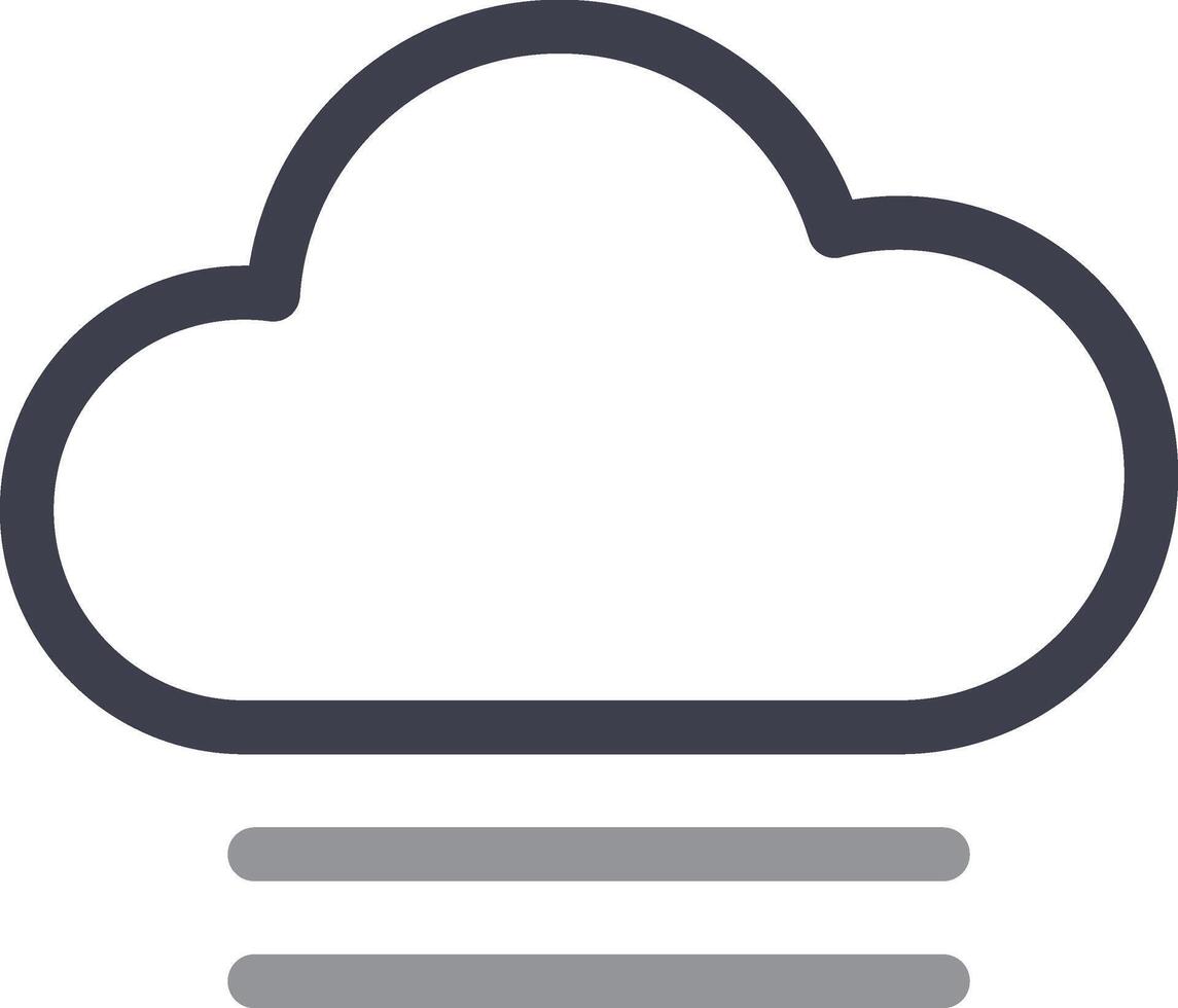 Fog at Daytime icon symbol illustrator vector