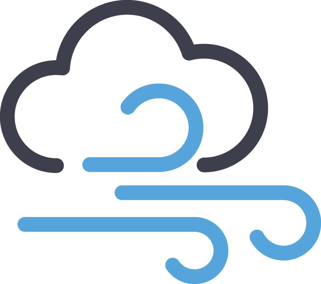 Wind icon windy symbol illustration. vector