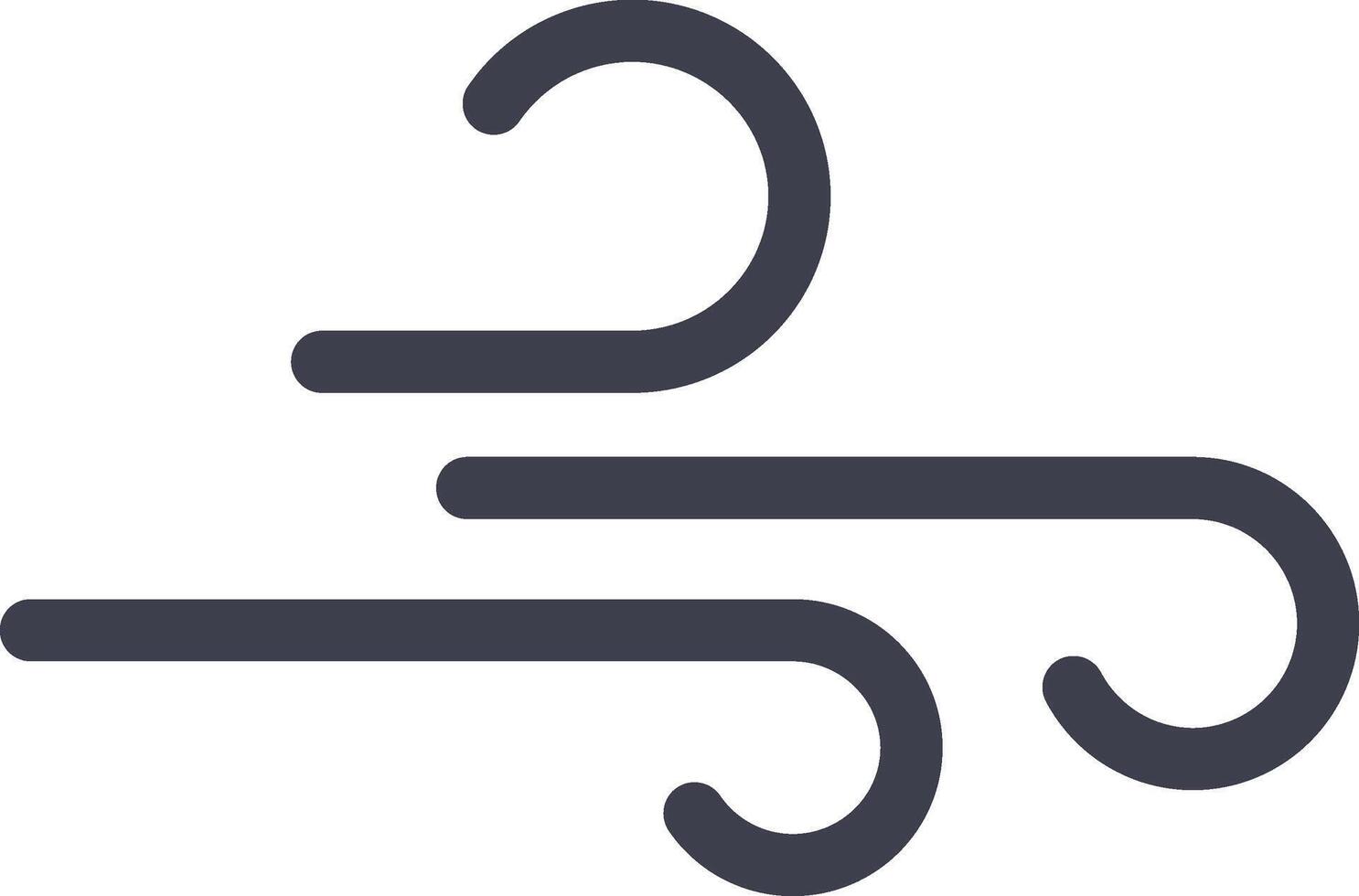 Wind icon windy symbol illustration. vector