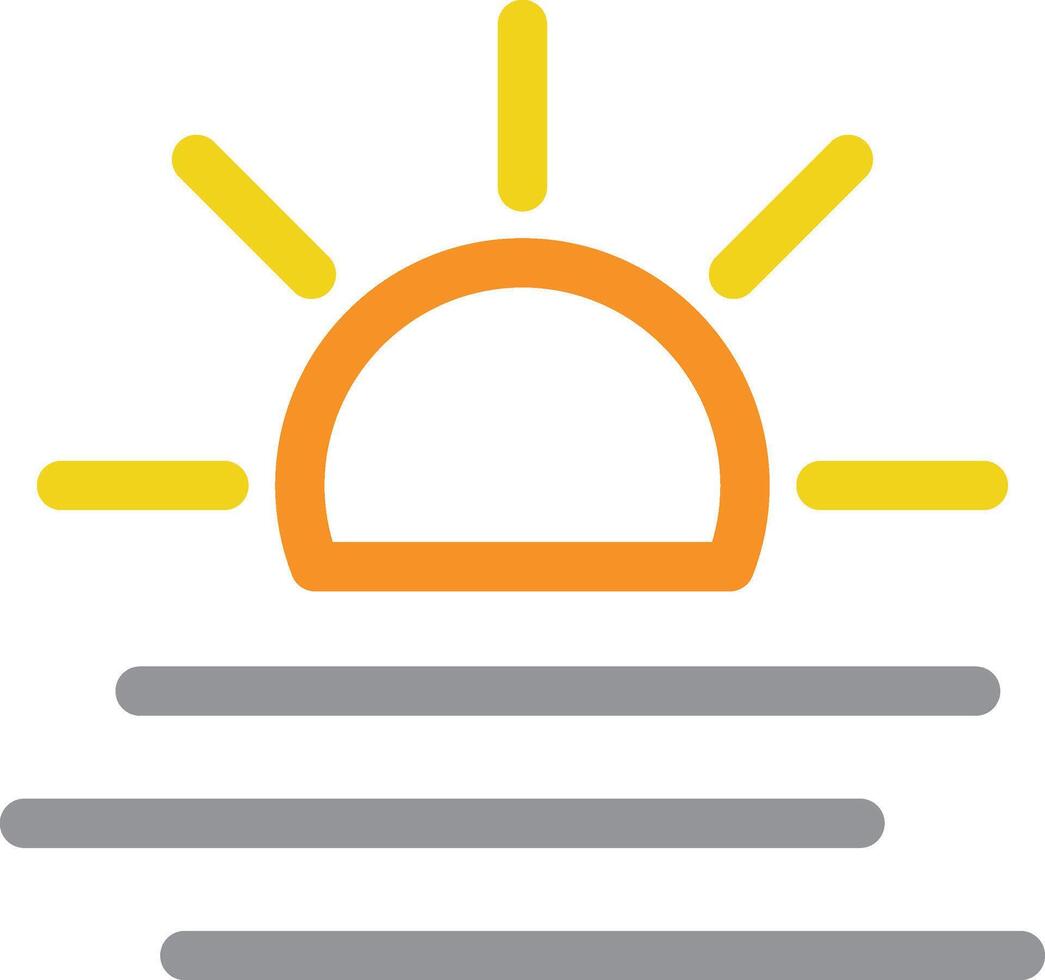 Fog at Daytime icon symbol illustrator vector