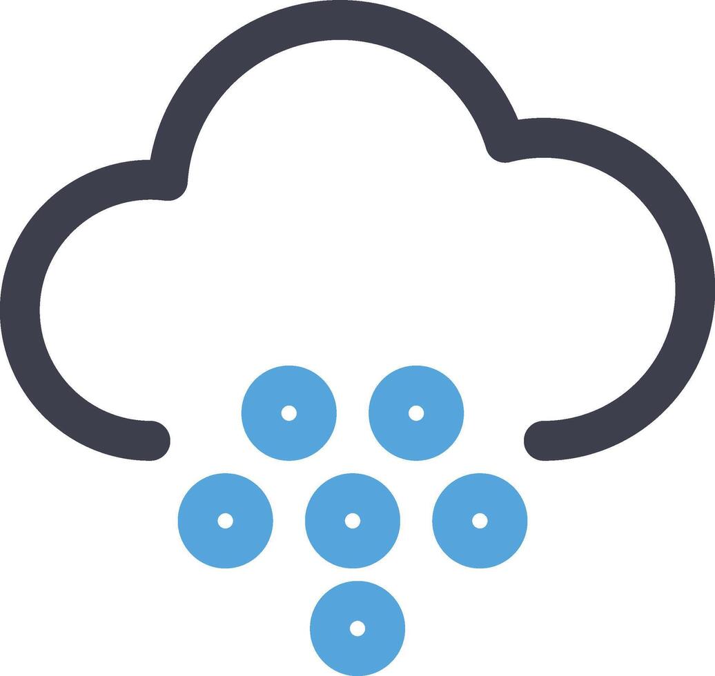 Hail rain icon symbol illustrator vector