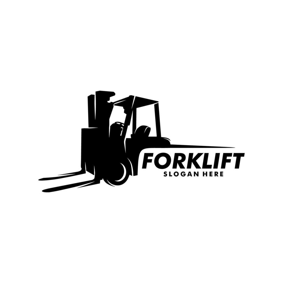 forklift logo design illustration vector