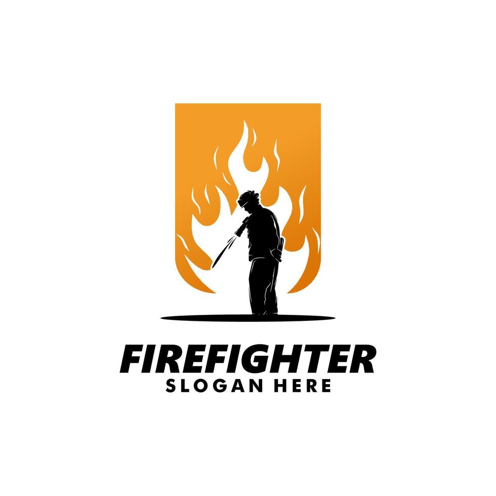 Firefighter Logo Design Template vector