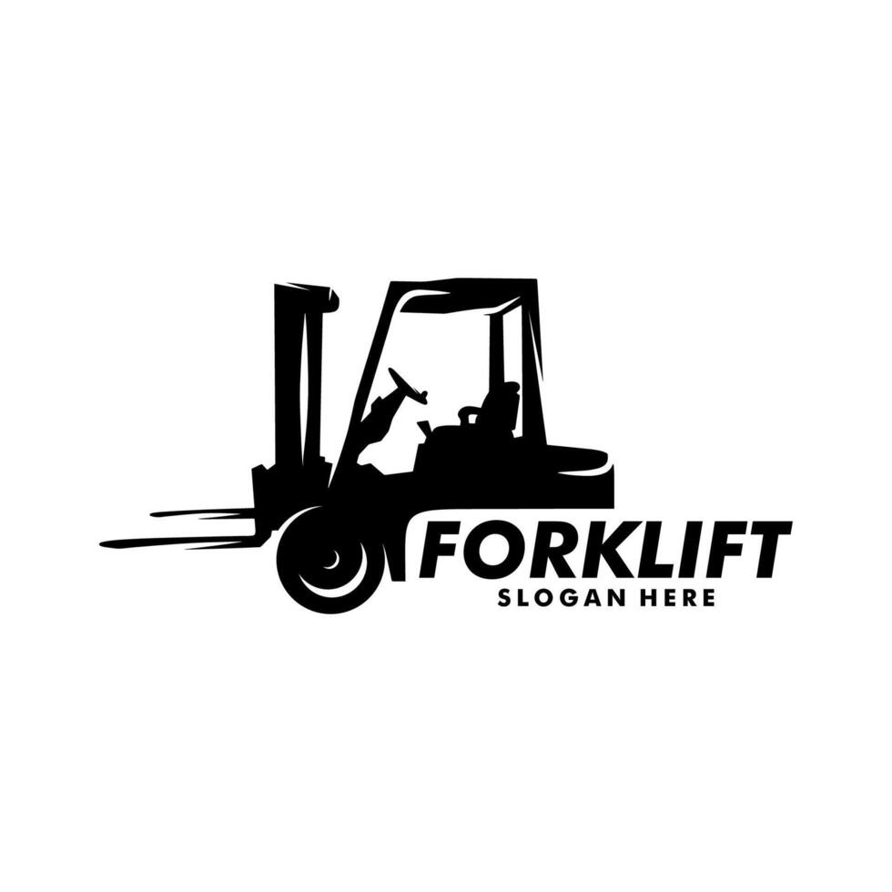 forklift logo design illustration vector