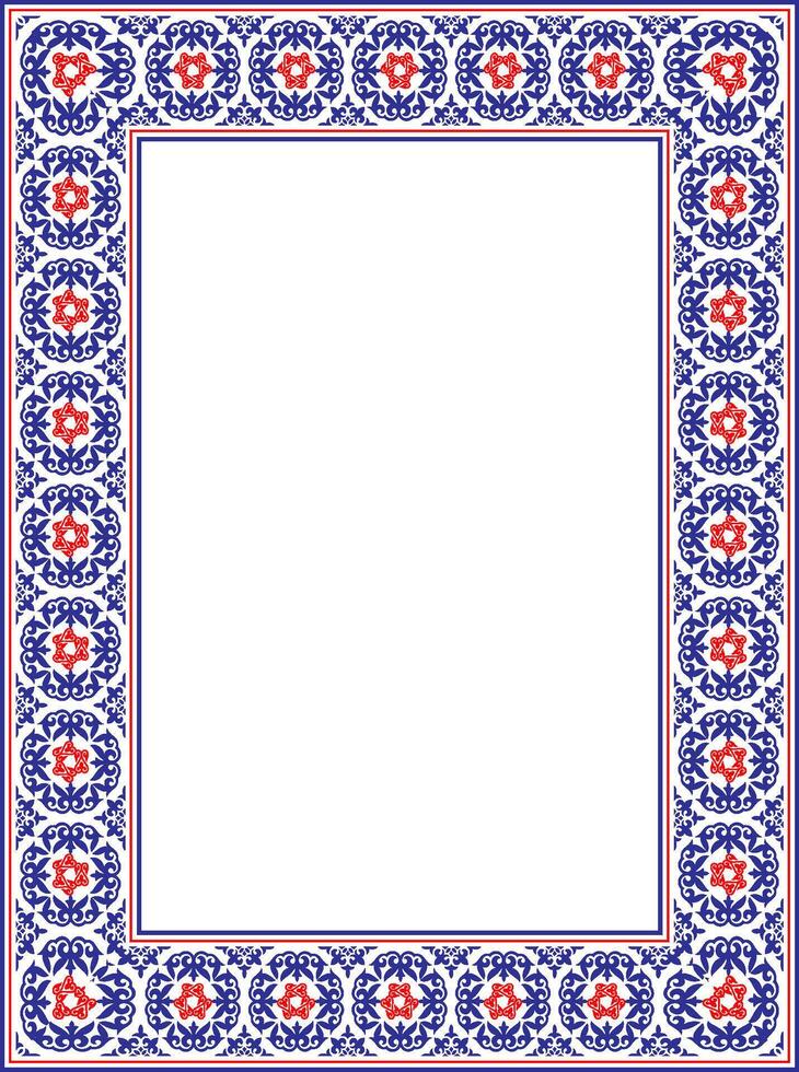 Vertical Islamic Asian Ornament Frames. vector
