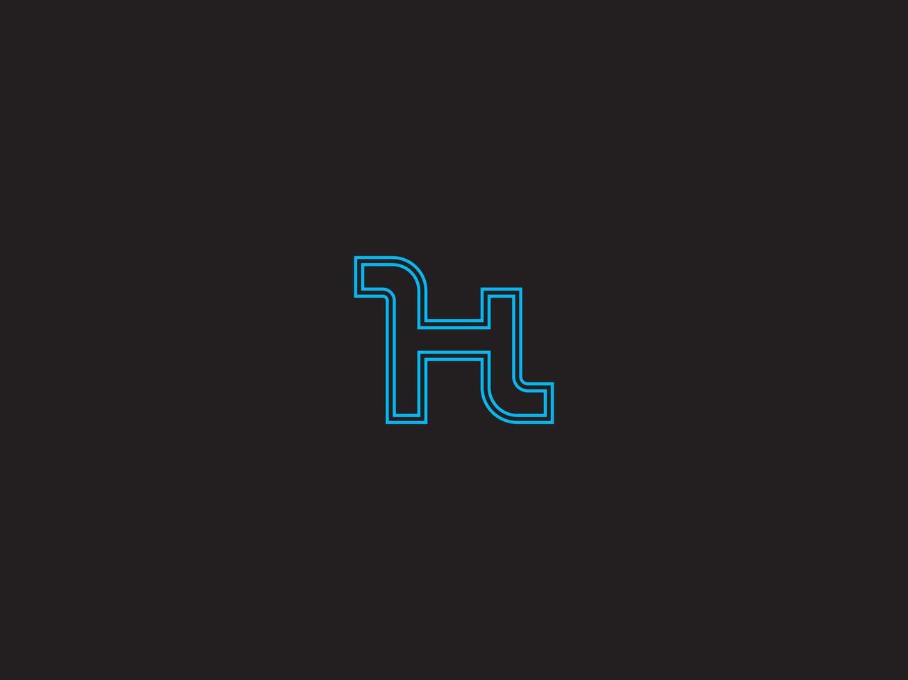 Creative business monogram logo design vector