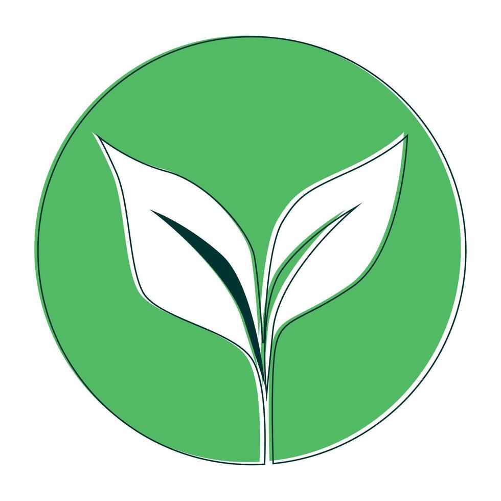 green leaf ecology nature element vector