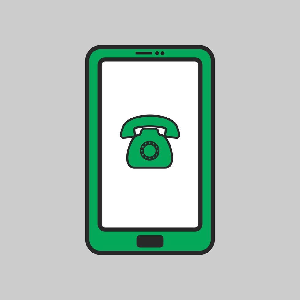Communication concept with icon design or telephone and speech bubble illustration 10 eps graphic. vector