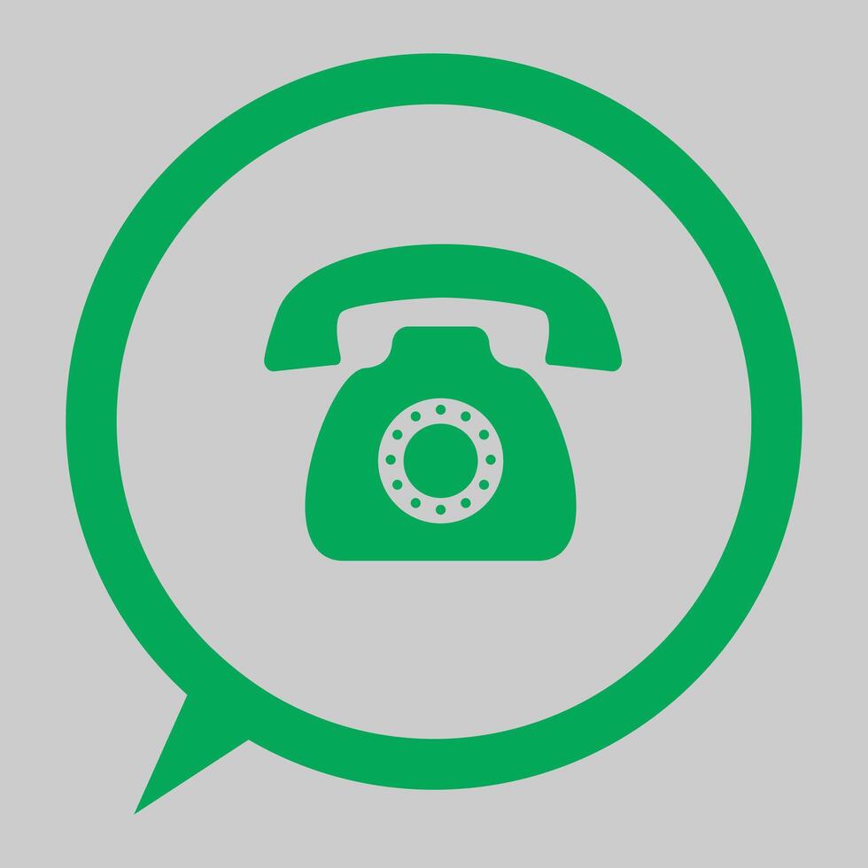 Communication concept with icon design or telephone and speech bubble illustration 10 eps graphic. vector