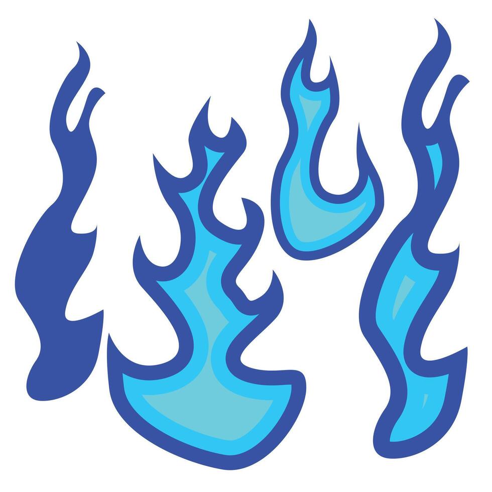 Fire flames icon. Flat illustration of fire flames icon for web design vector