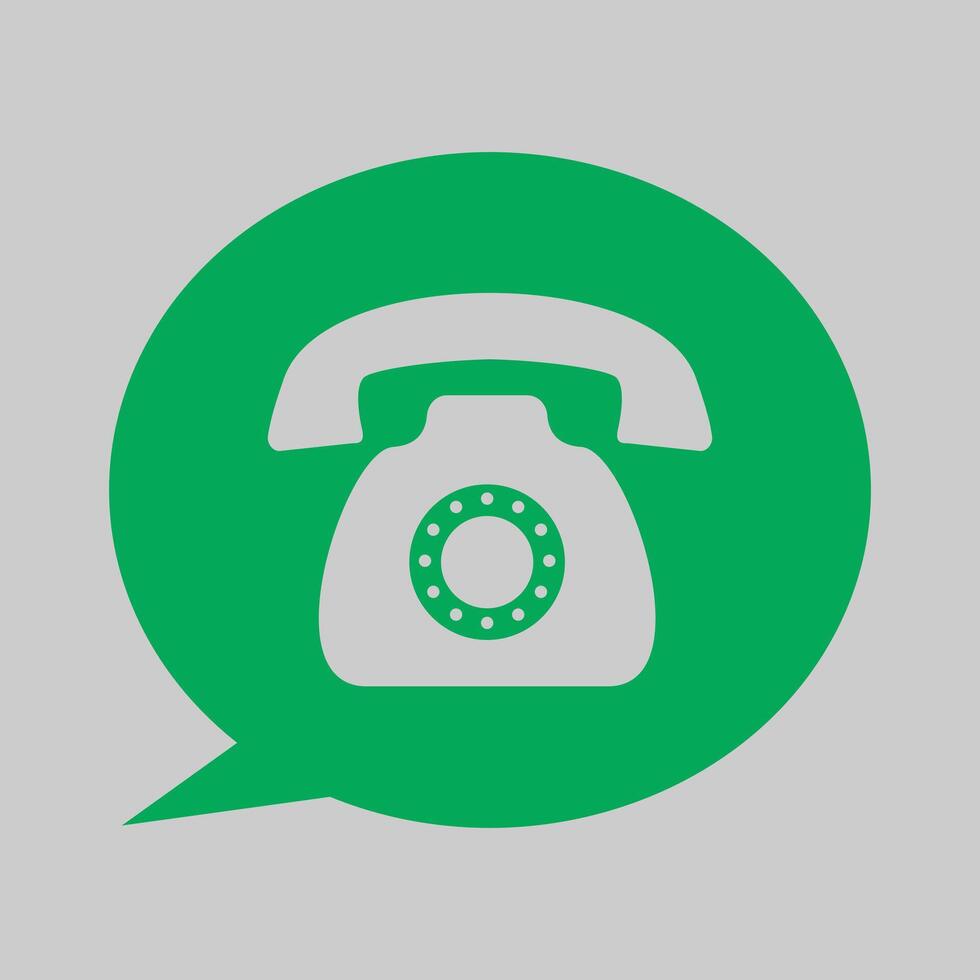 Communication concept with icon design or telephone and speech bubble illustration 10 eps graphic. vector