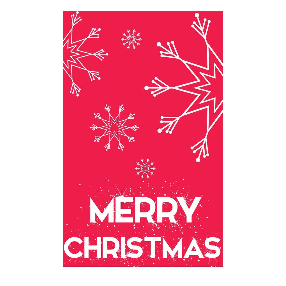 Merry Christmas Card Eco Friendly Christmas Card vector