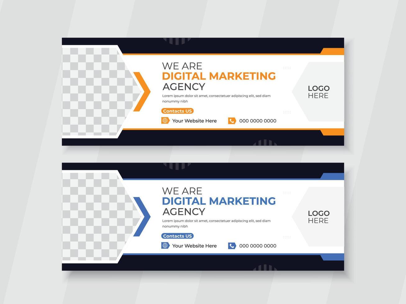 Creative Corporate business social media design Facebook cover template web banner Template. vector