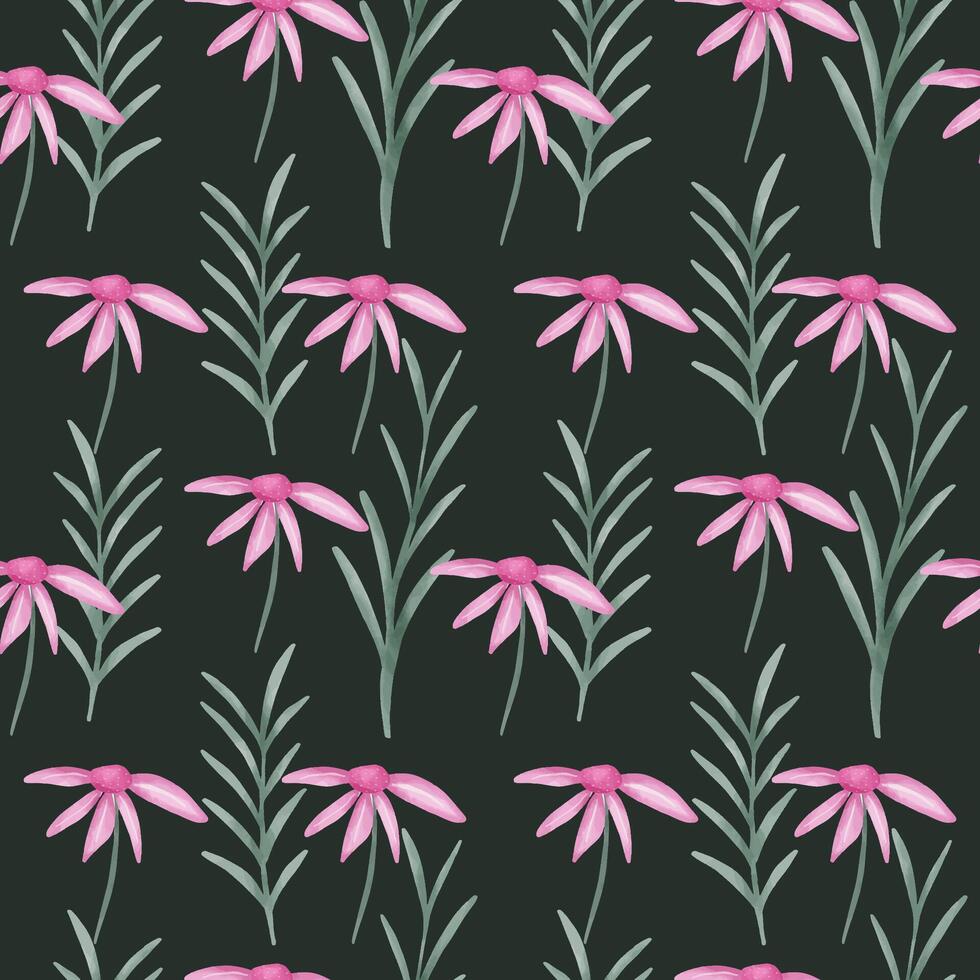 Vintage floral seamless pattern vector