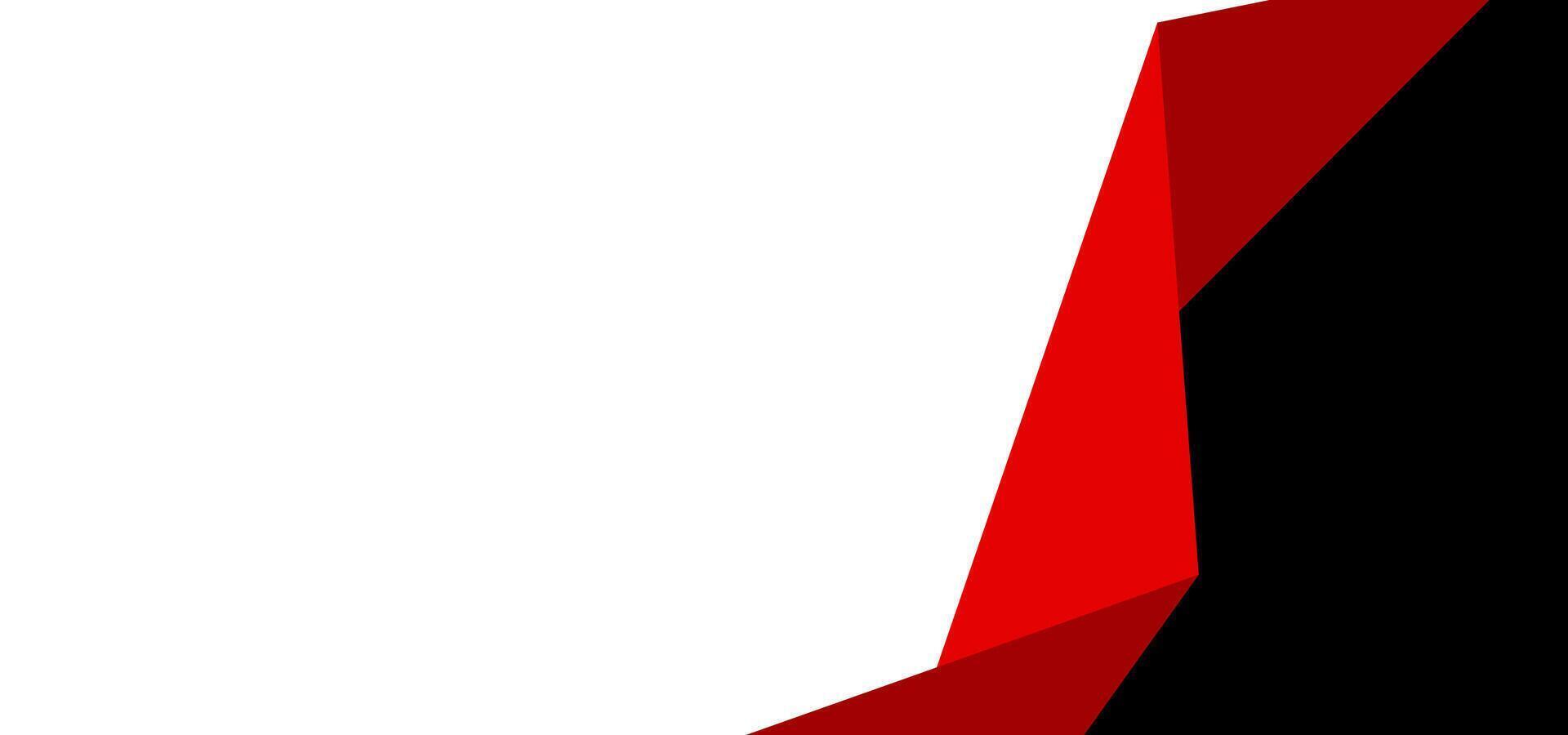 A red and white background with a red triangle on it vector