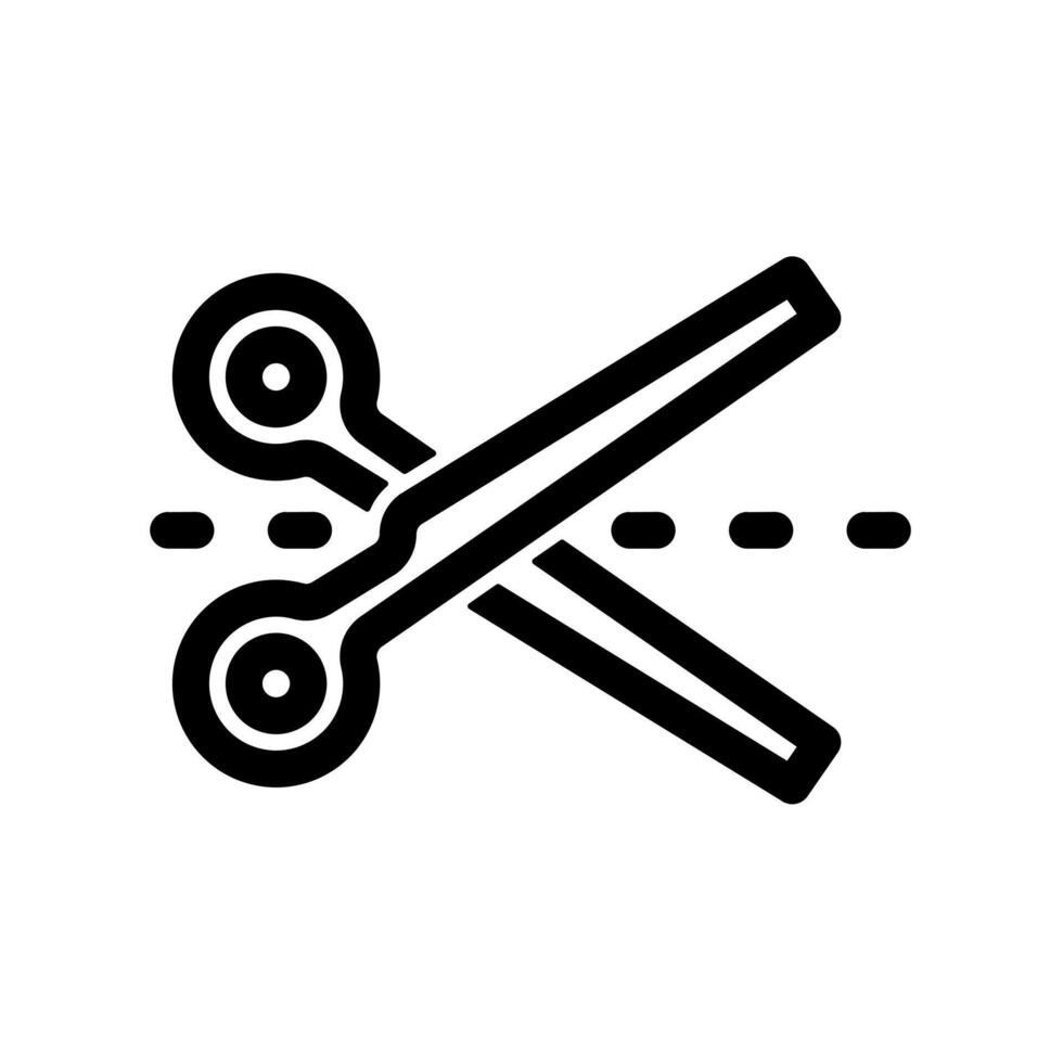 scissor design icon isolated on white background. vector