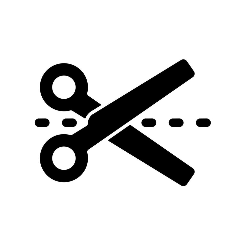 scissor design icon in trendy flat style isolated on white background. vector