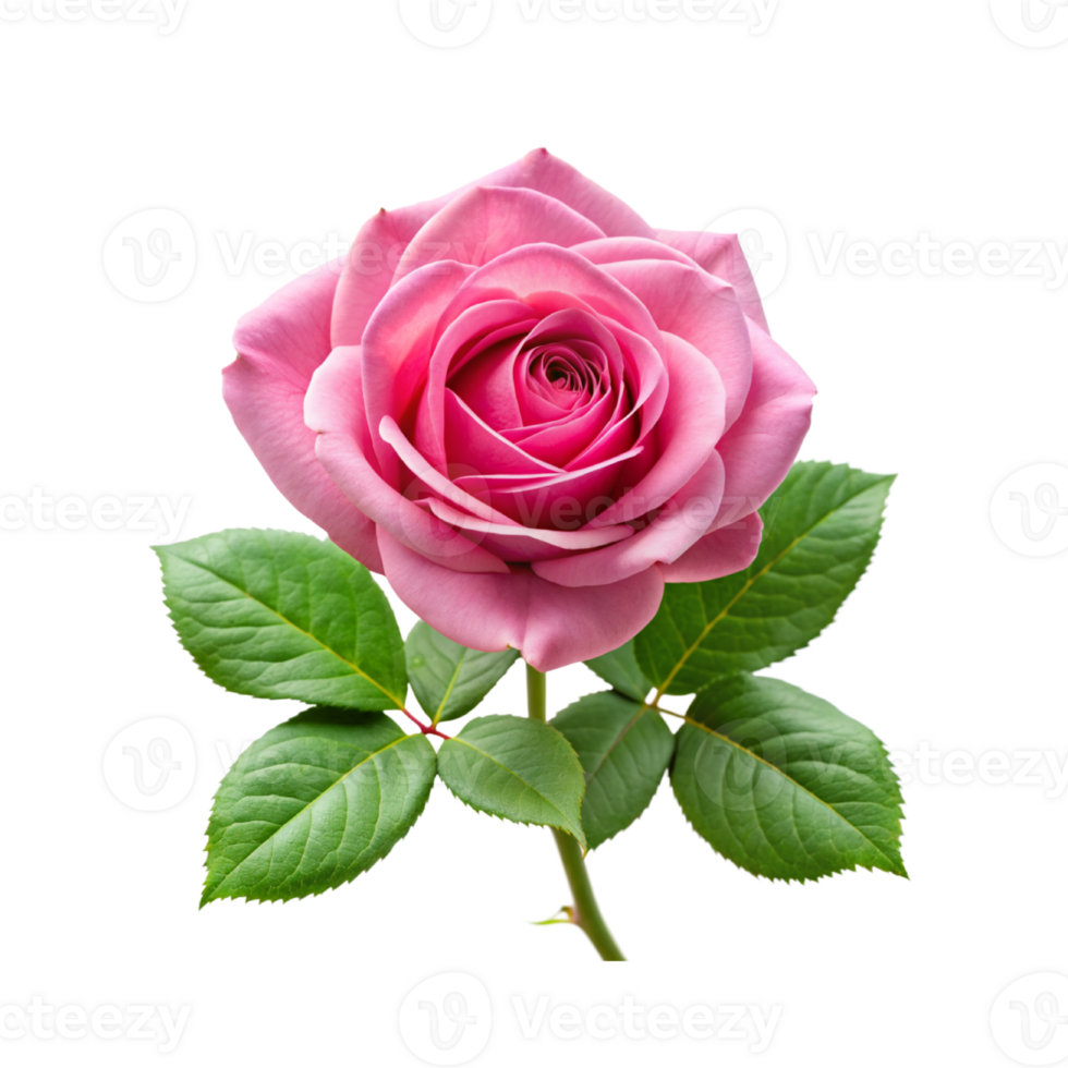 pink rose on transparent background png