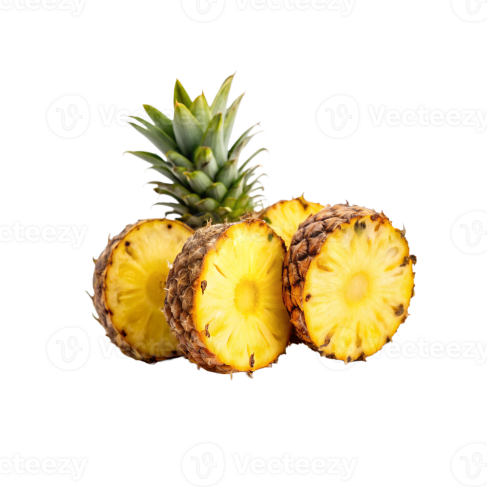 pineapple slices on a transparent background png