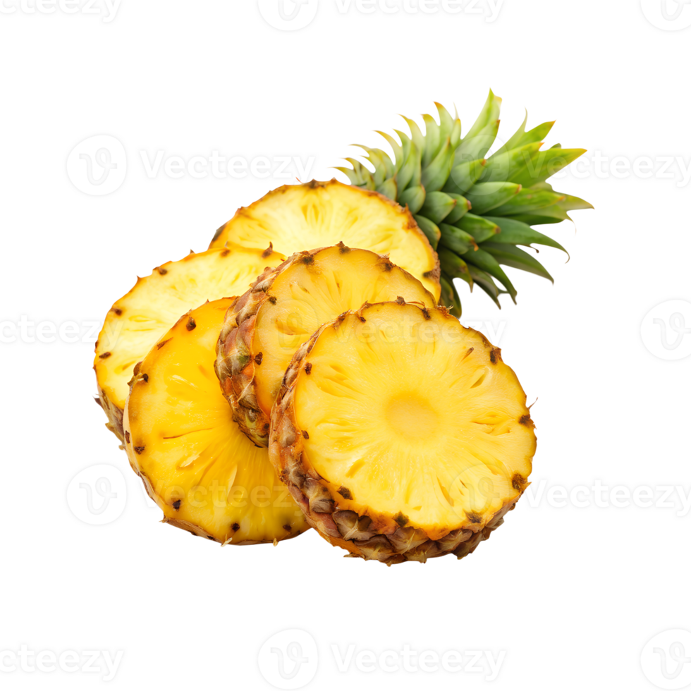 pineapple slices on a transparent background png
