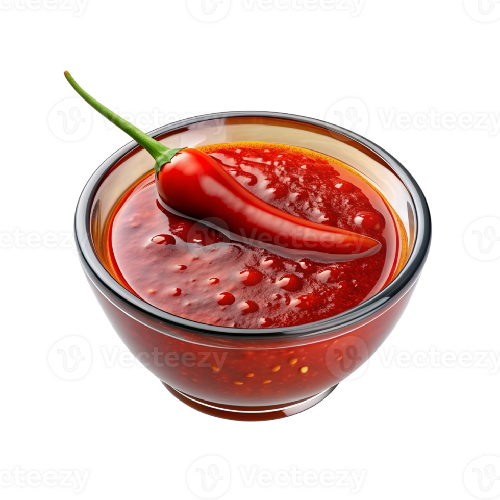 chili sauce in a bowl on a transparent background png