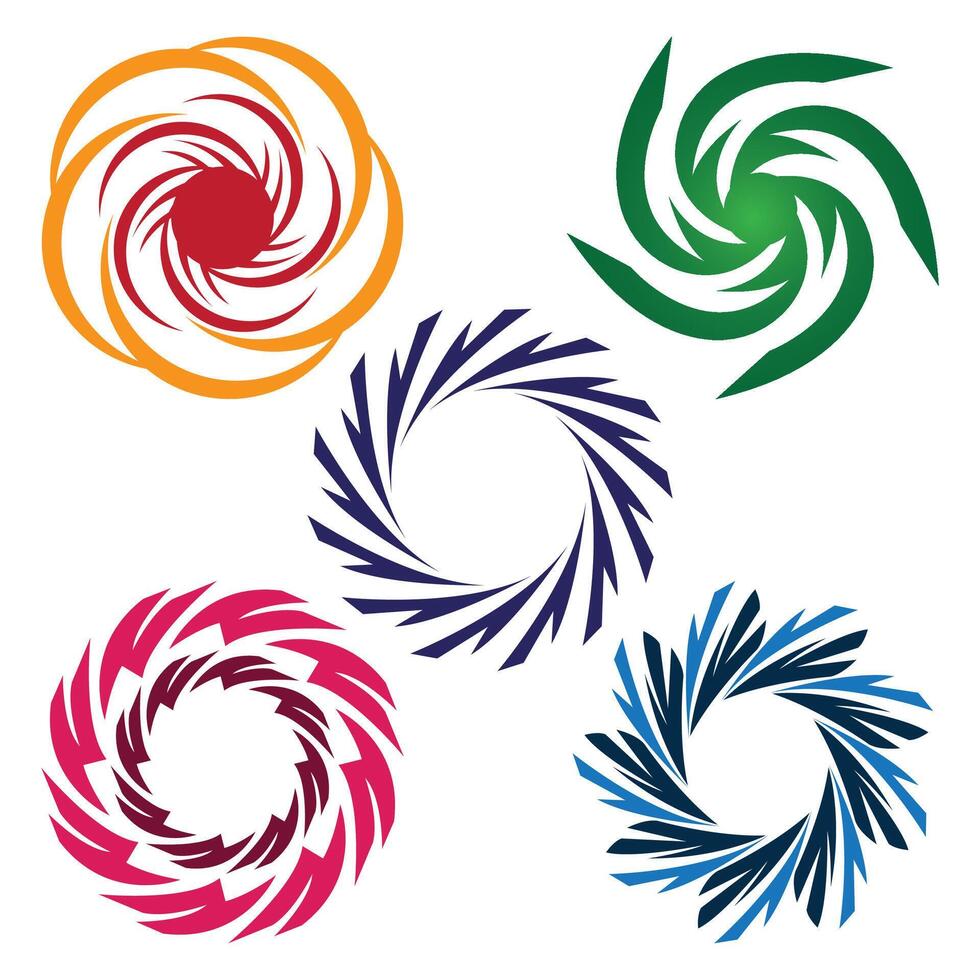 Set of sun icons illustration on white background. Design elements. voetex logo symbol vector