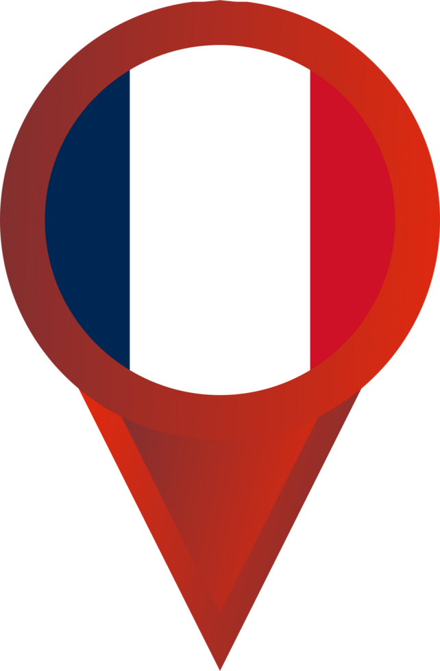 França bandeira PIN mapa localização png