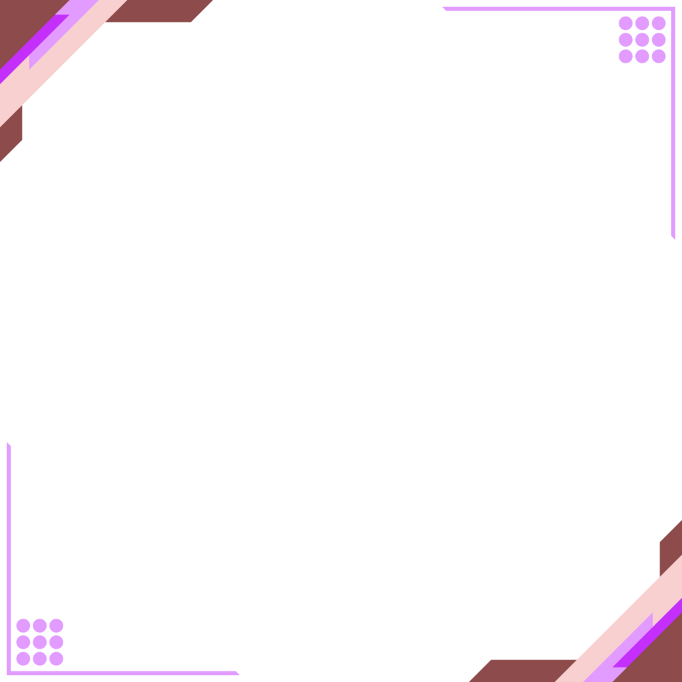 minimalist square banner border frame. Suitable for social media post and web internet ads. Sale promotion announcement background png