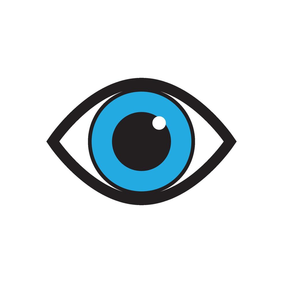 health and eye care logo design vector