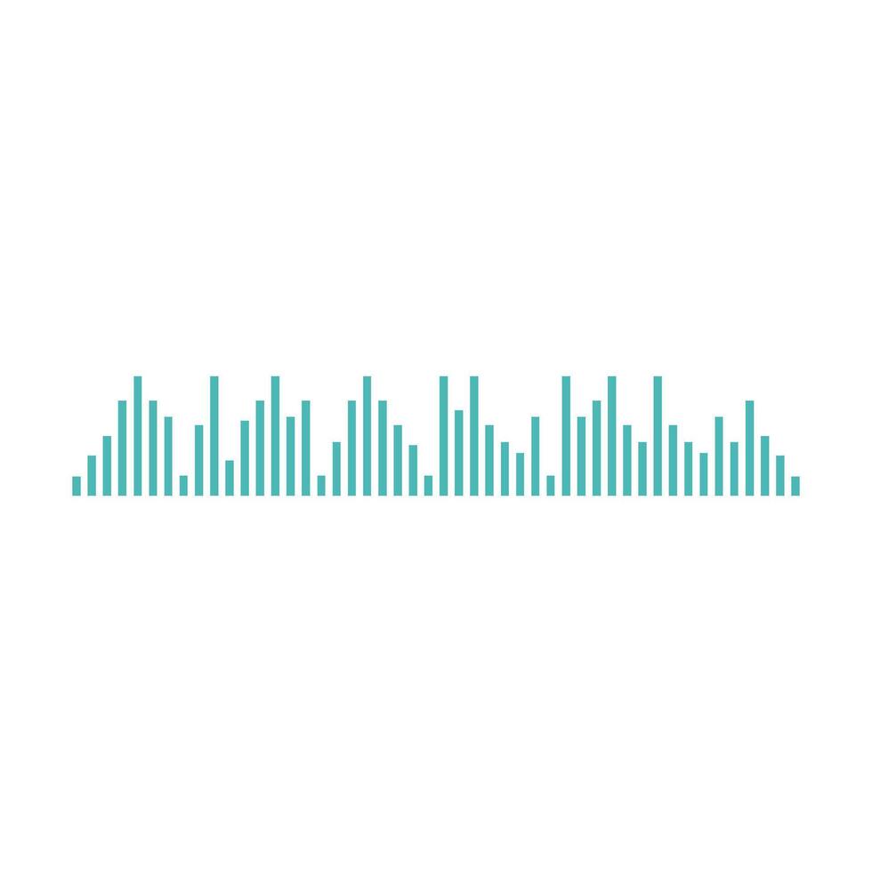 good music sound wave logo illustration vector