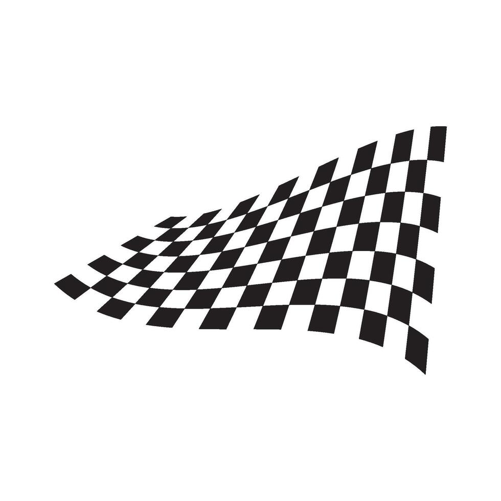 Flag race logo images illustration vector