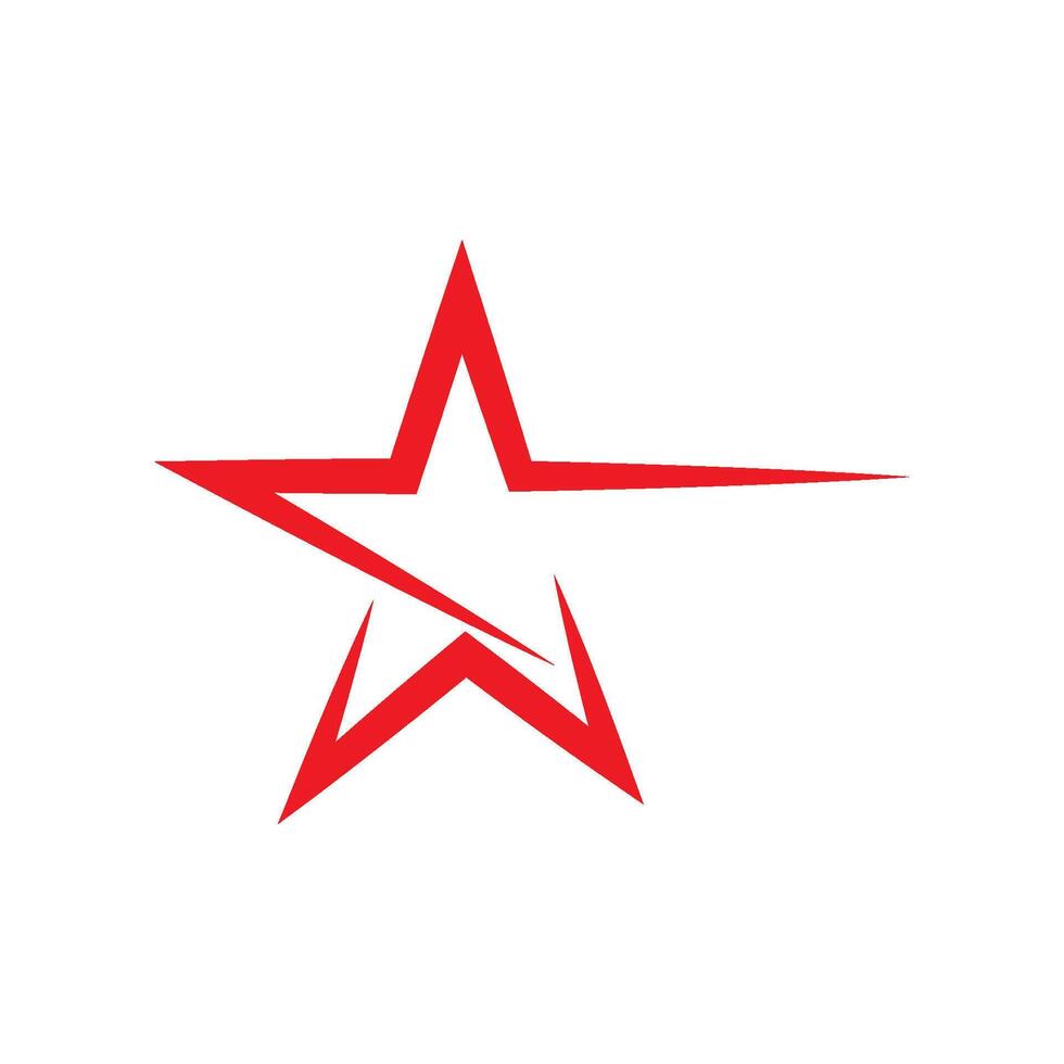 flying star logo illustration vector