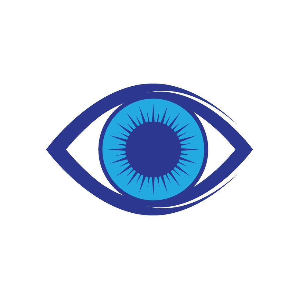 health and eye care logo design vector
