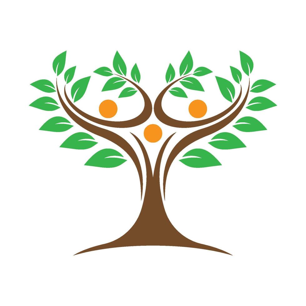 a very shady family tree logo design vector