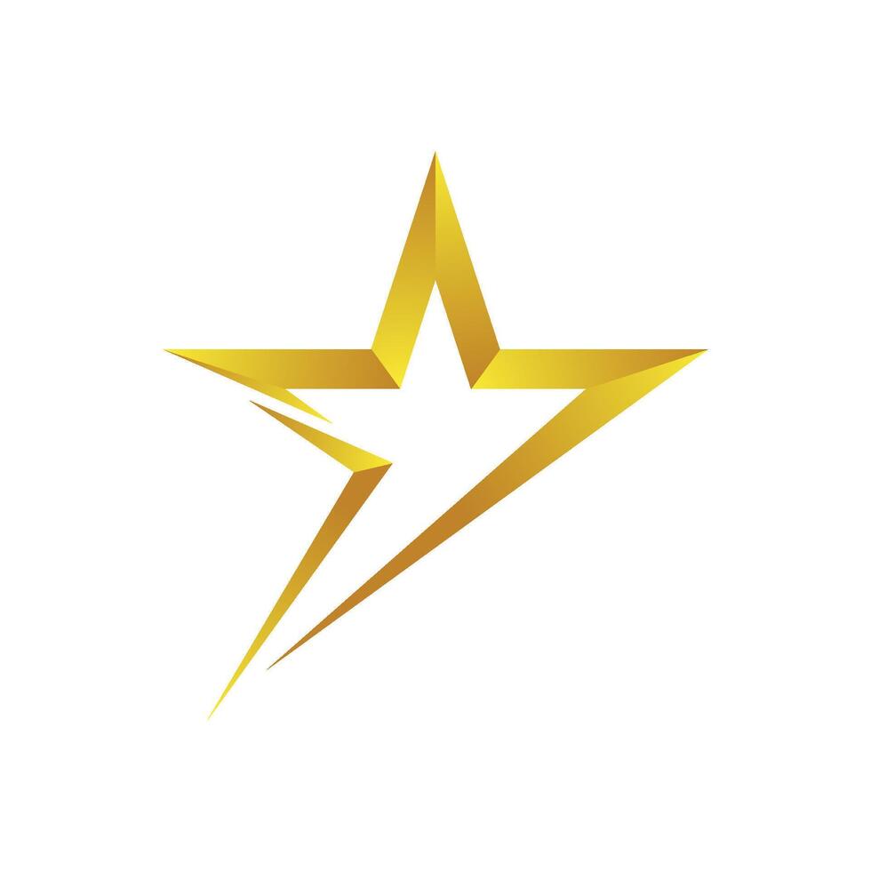 flying star logo illustration vector