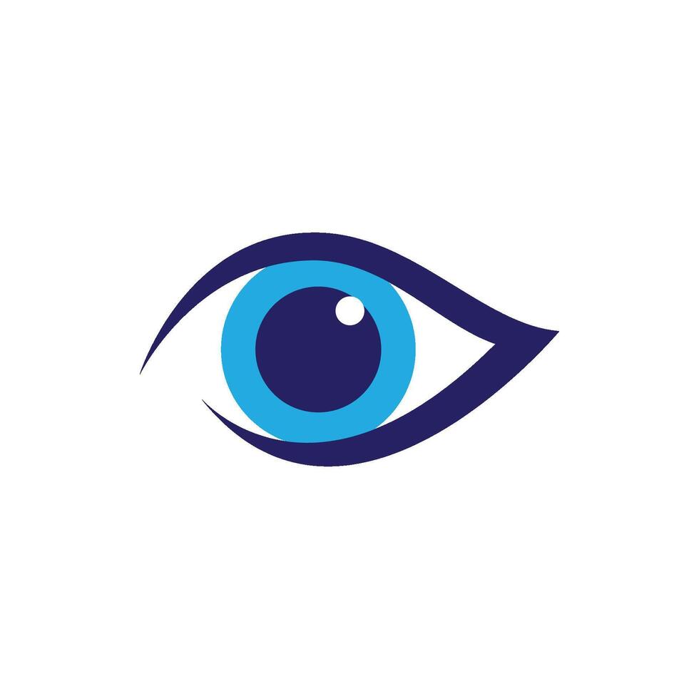 health and eye care logo design vector