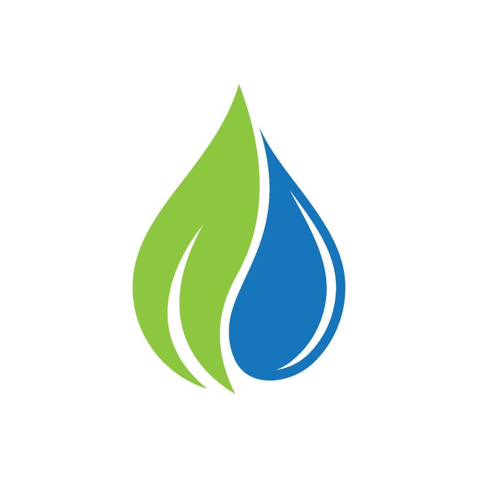 fresh blue water drop design vector