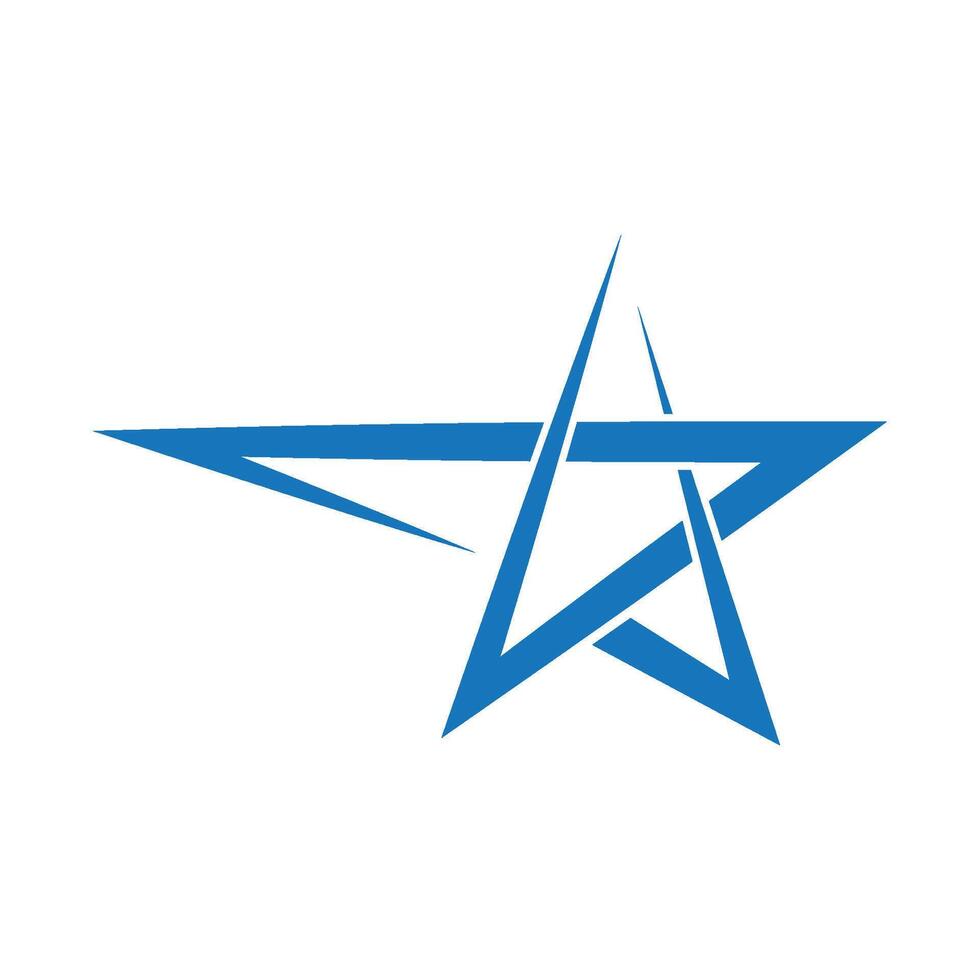 flying star logo illustration vector