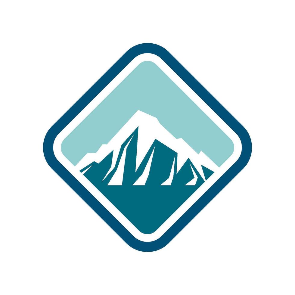 high mountains logo illustration vector