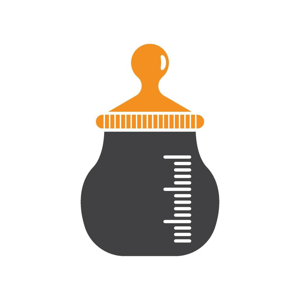 Baby bottle logo images illustration vector