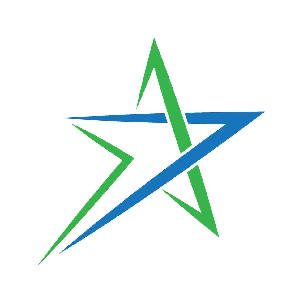 star shape logo illustration vector