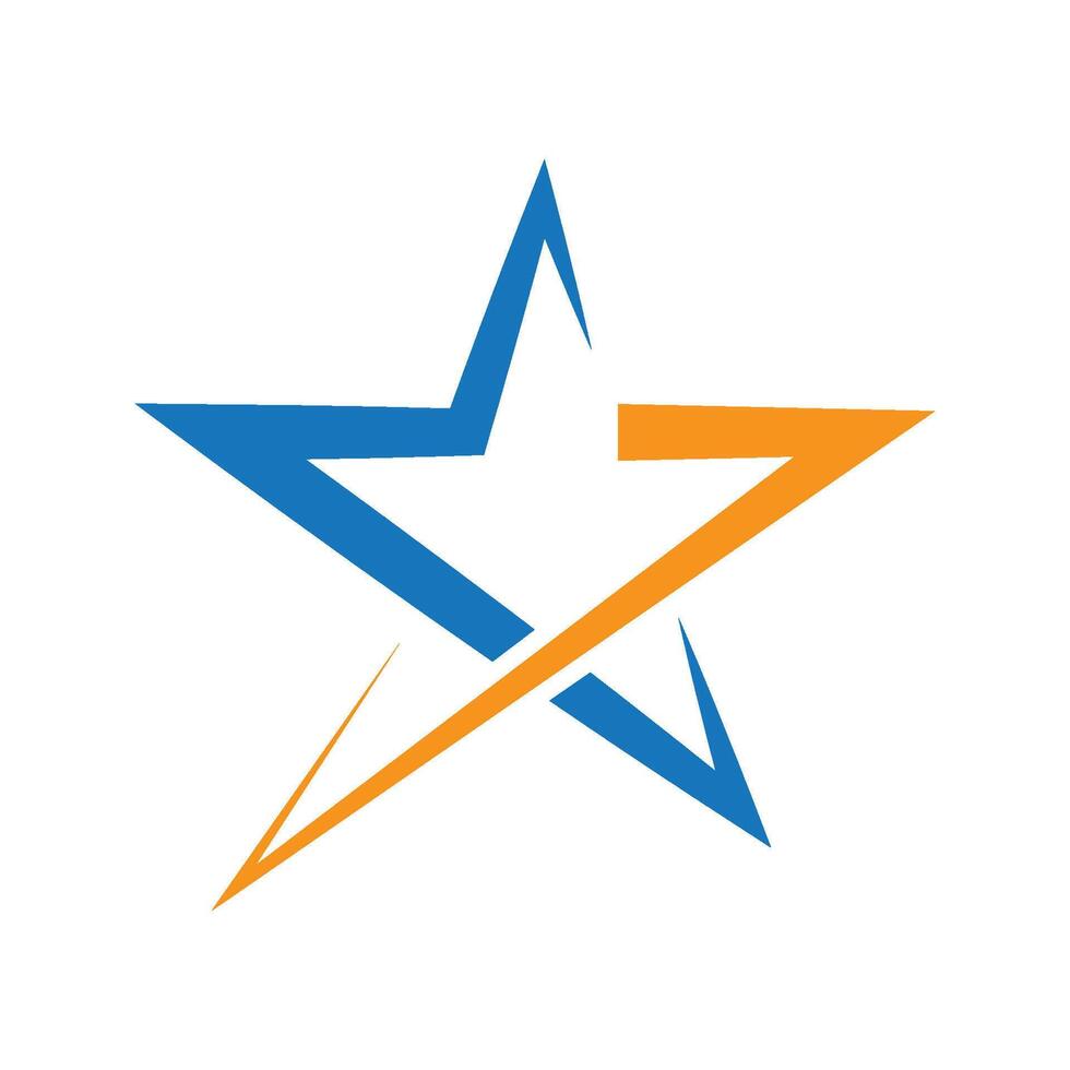 star shape logo illustration vector