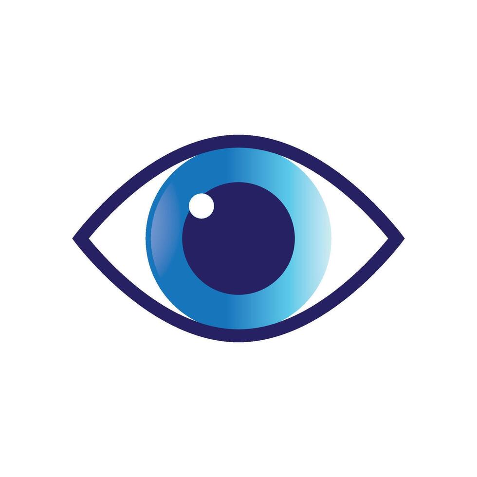 health and eye care logo design vector
