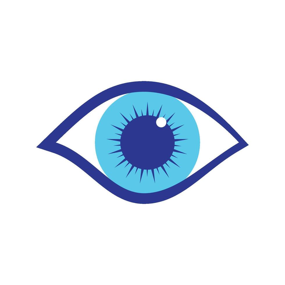 health and eye care logo design vector