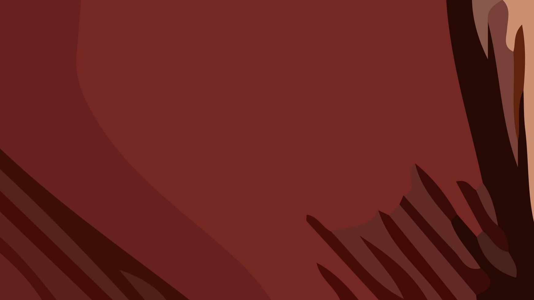 Aesthetic abstract composition with much unique combination of shapes and red colors vector