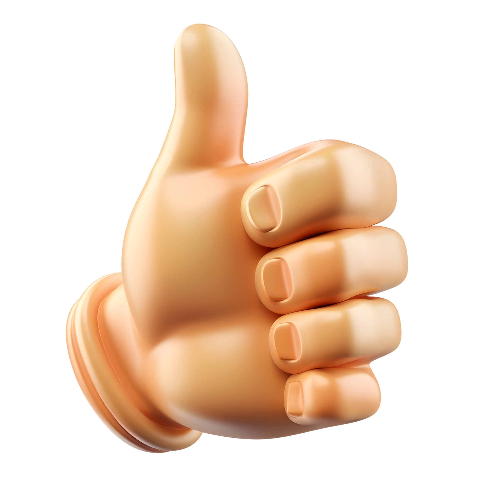 Thumbs up Hand Isolated on Transparent Background 48045338 PNG