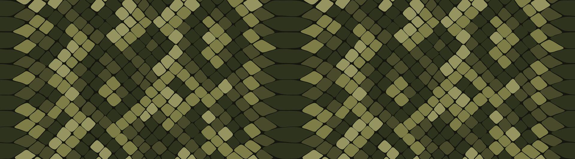 Snake skin, reptile camouflage pattern for fabric design. Animal print, seamless python texture. Abstract leather background vector